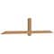 Ekena Millwork Eugene Smooth Timber Gable Bracket, Western Red Cedar, 96"W x 20"H x 3 1/2"D x 3 1/2"F, 5/12 Pitch GBW096X20X0404EUG00SWR - alternate 3